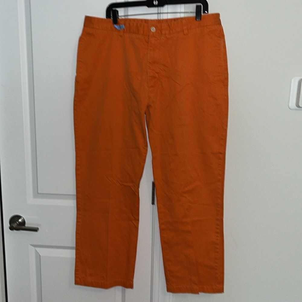 Vineyard Vines ORANGE Club pants 38 x 29 College Cotton tailgate chino Trousers